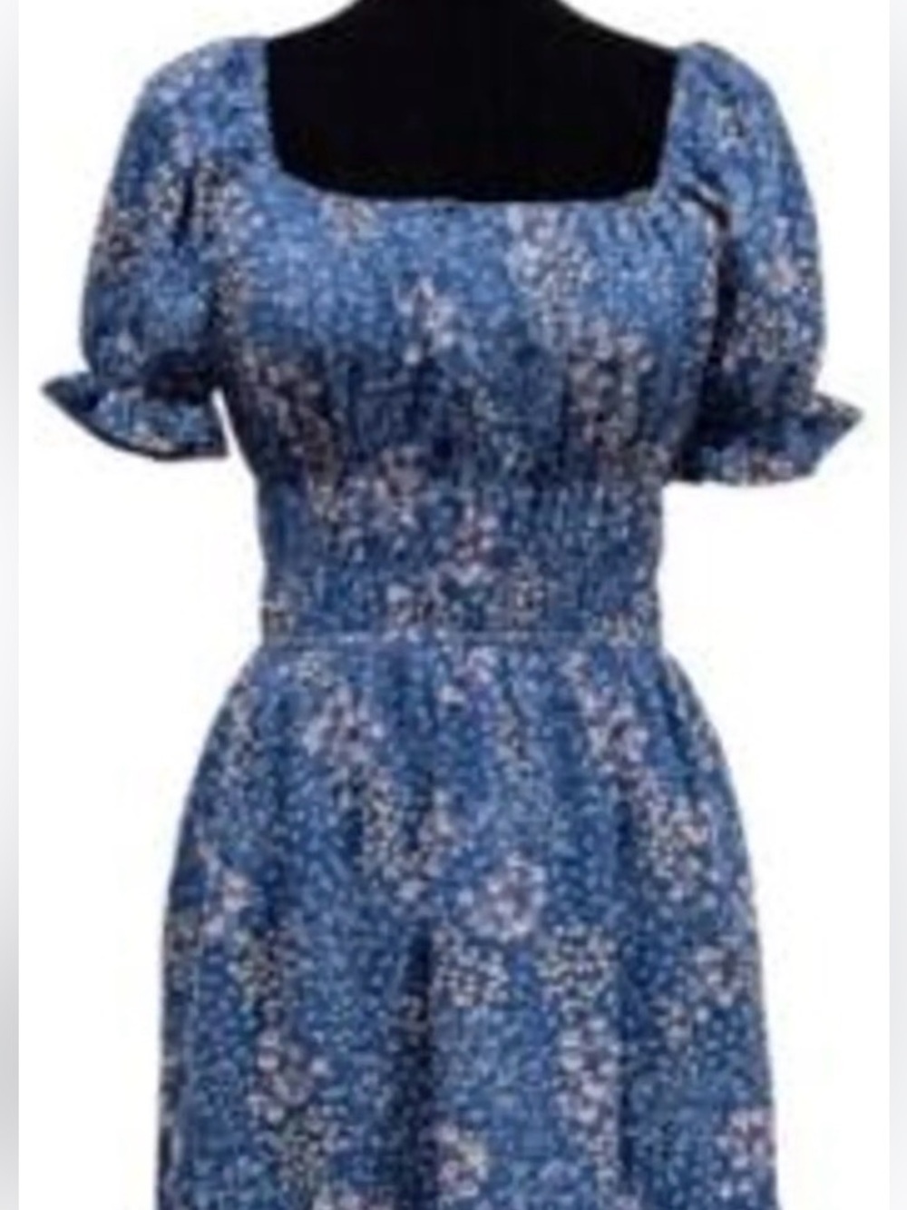 One Clothing Los Angeles ❤️ Super Cute Floral Blue short Dress size small EUC